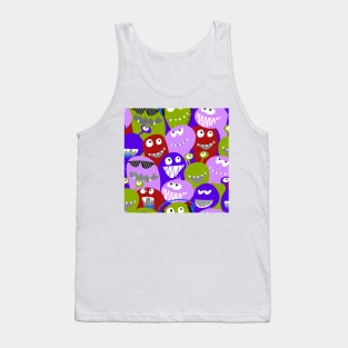 monster fun - red, green, lilac Tank Top